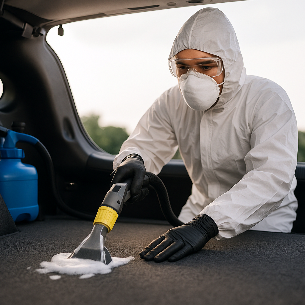 Biohazard and spill cleanup service