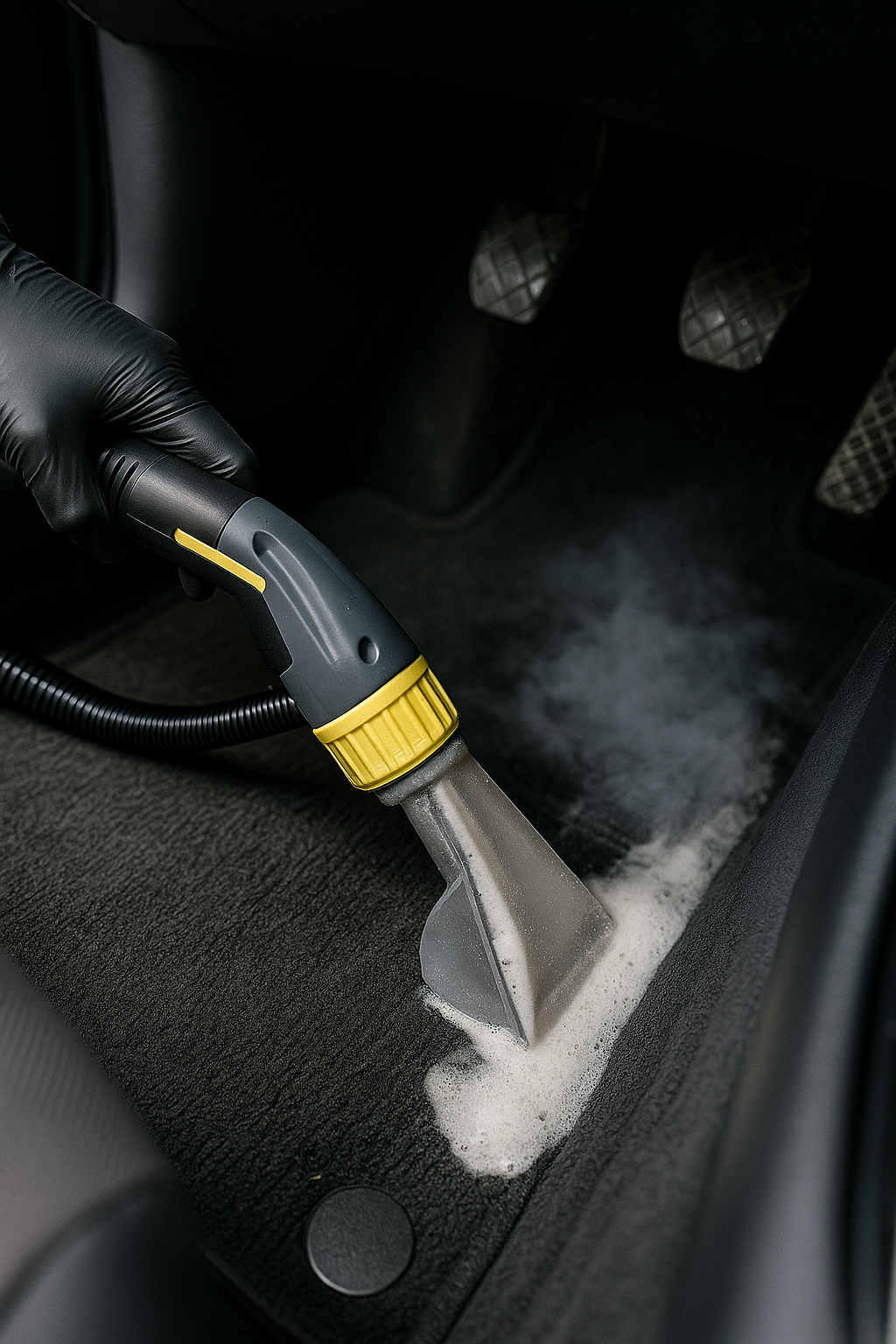 Carpet shampoo and extraction cleaning